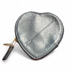 Fossil Blue Heart Coin Pouch